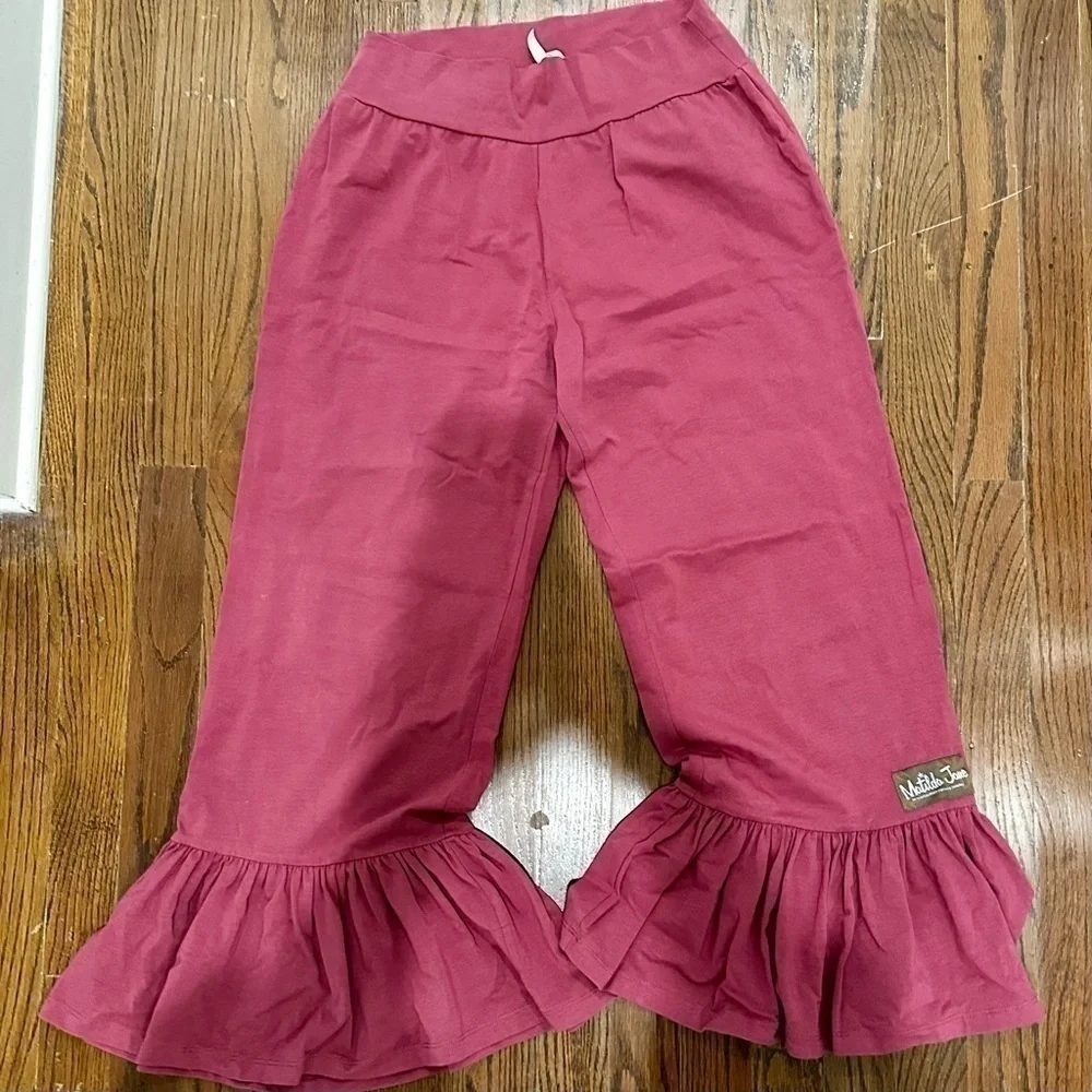 Matilda Jane Cropped Ruffle Womens Pants - Picture 5 of 5